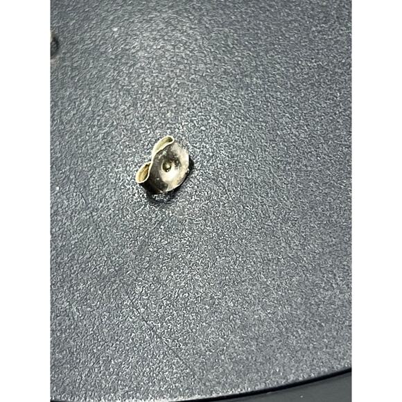 Vintage Sterling Silver Blue Lapis Lazuli Oval Stud Earrings Rope Border Signed - Picture 11 of 15